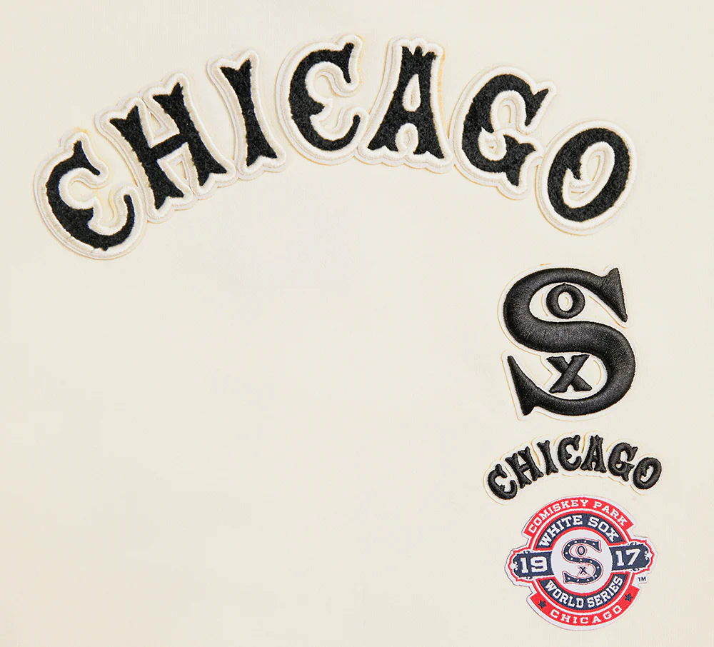 MLB CHICAGO WHITE SOX WOMEN'S RETRO CLASSIC WOMEN'S CREWNECK (EGGSHELL/BLACK) - Image 5