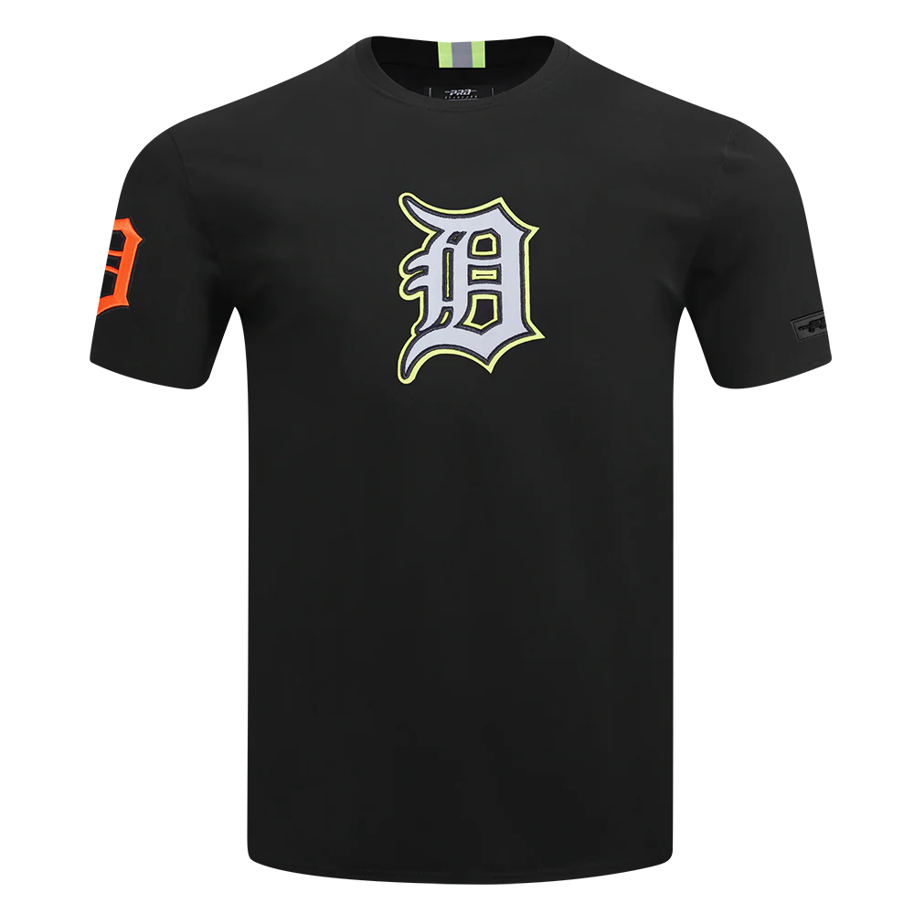 MLB DETROIT TIGERS UNDER THE LIGHTS MEN'S SINGLE JERSEY TEE (BLACK) - Image 3