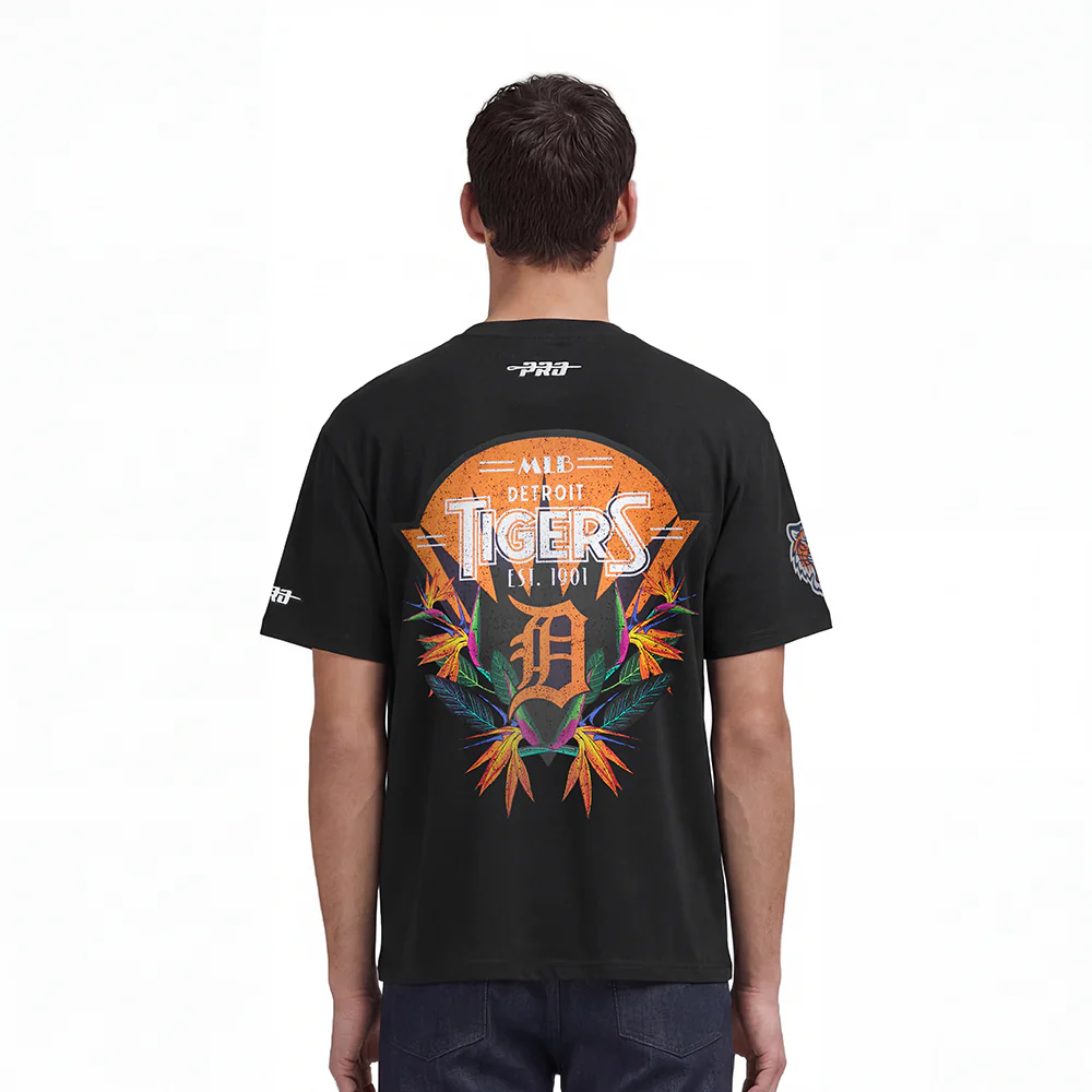 MLB DETROIT TIGERS PARADISE MEN'S S/S TEE (BLACK) - Image 2