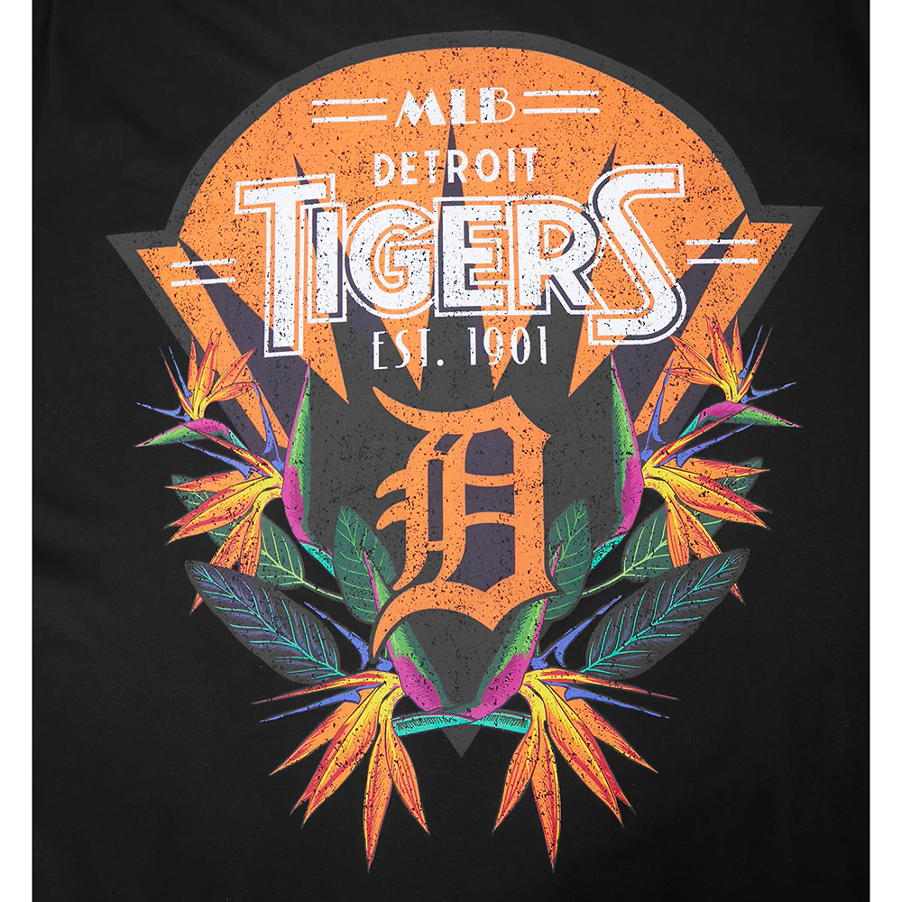 MLB DETROIT TIGERS PARADISE MEN'S S/S TEE (BLACK) - Image 5