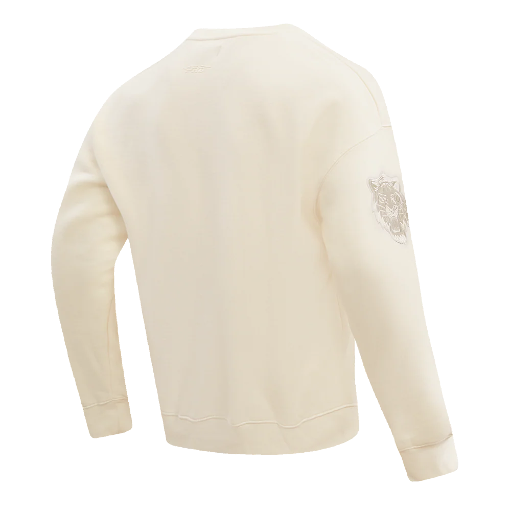MLB DETROIT TIGERS NEUTRAL DROP SHOULDER FLEECE CREWNECK (EGGSHELL) - Image 3