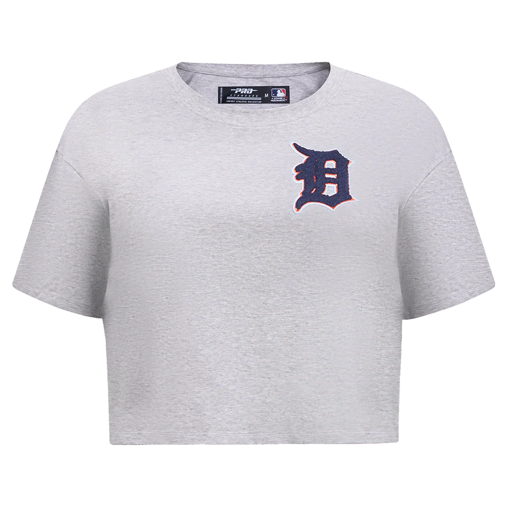 MLB DETROIT TIGERS CLASSIC WOMEN'S BOXY TOP (HEATHER GREY)
