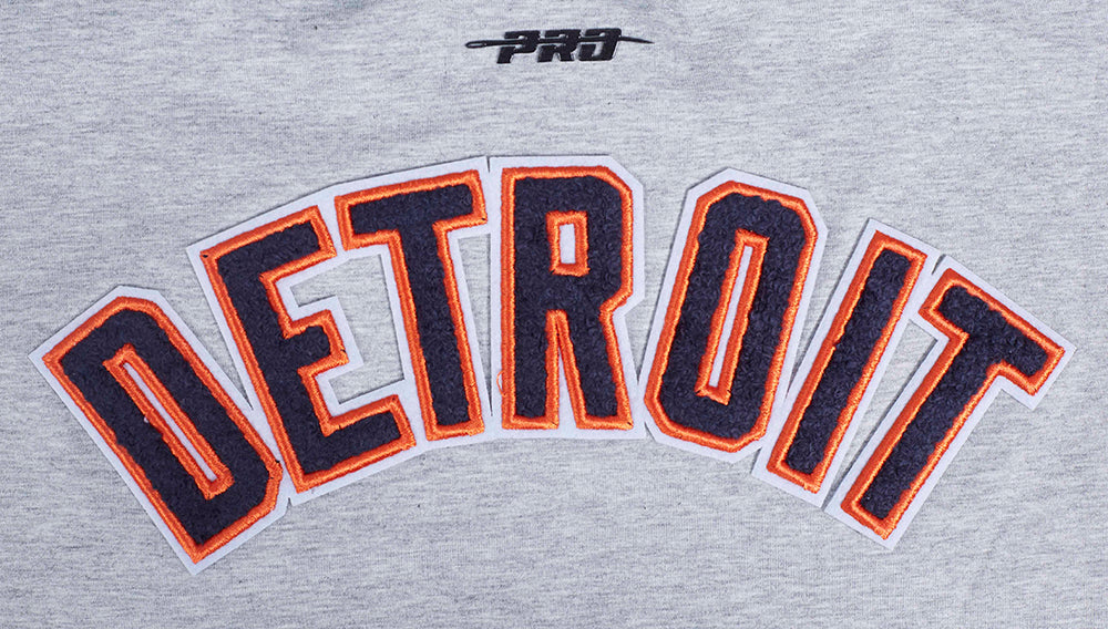 MLB DETROIT TIGERS CLASSIC WOMEN'S BOXY TOP (HEATHER GREY) - Image 6