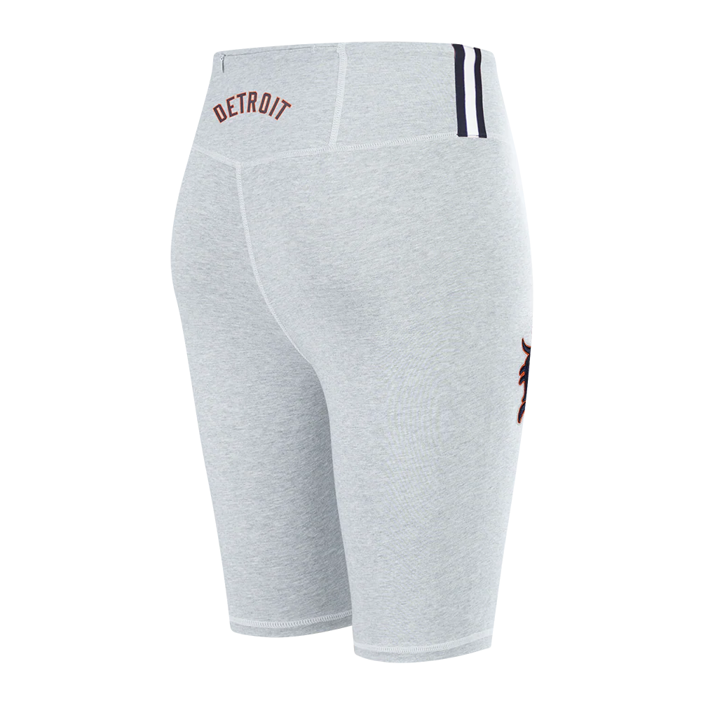 MLB DETROIT TIGERS CLASSIC WOMEN'S COTTON BIKE SHORT (HEATHER GREY) - Image 4