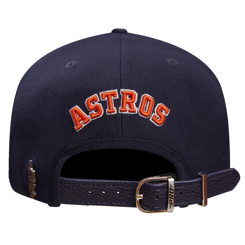 MLB HOUSTON ASTROS SCRIPT TAIL WOOL STRAPBACK (MIDNIGHT NAVY) - Image 5