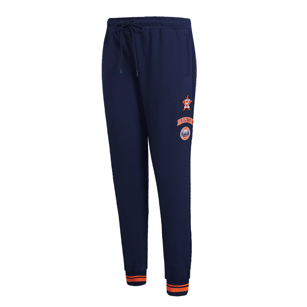 MLB HOUSTON ASTROS RETRO CLASSIC WOMEN'S SWEATPANT (MIDNIGHT NAVY/ORANGE/MIDNIGHT NAVY)