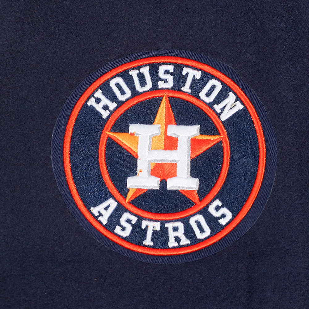 MLB HOUSTON ASTROS CLASSIC WOMEN'S WOOL VARSITY JACKET (MIDNIGHT NAVY/WHITE) - Image 8