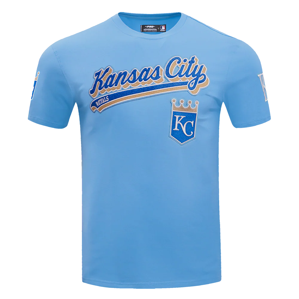 MLB KANSAS CITY ROYALS SCRIPT TAIL MEN'S TOPS (UNIVERSITY BLUE)