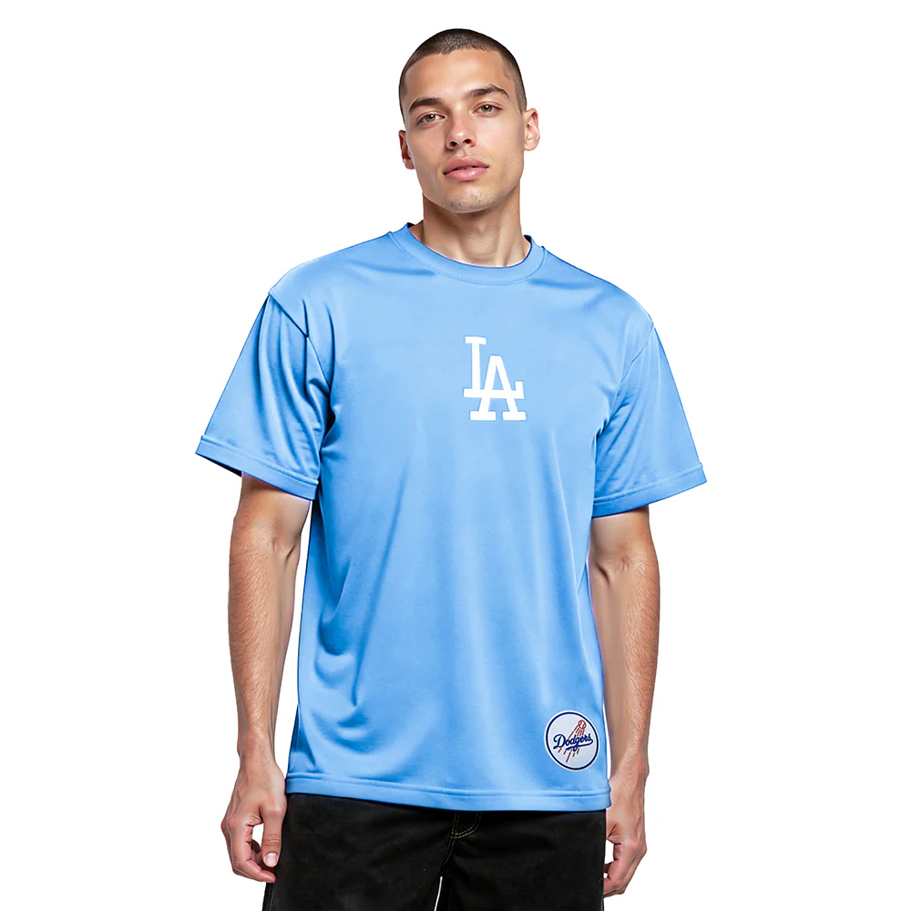 MLB LOS ANGELES DODGERS WINGSPAN MEN'S CJ DROP SHOULDER TEE V2 (UNIVERSITY BLUE) - Image 2