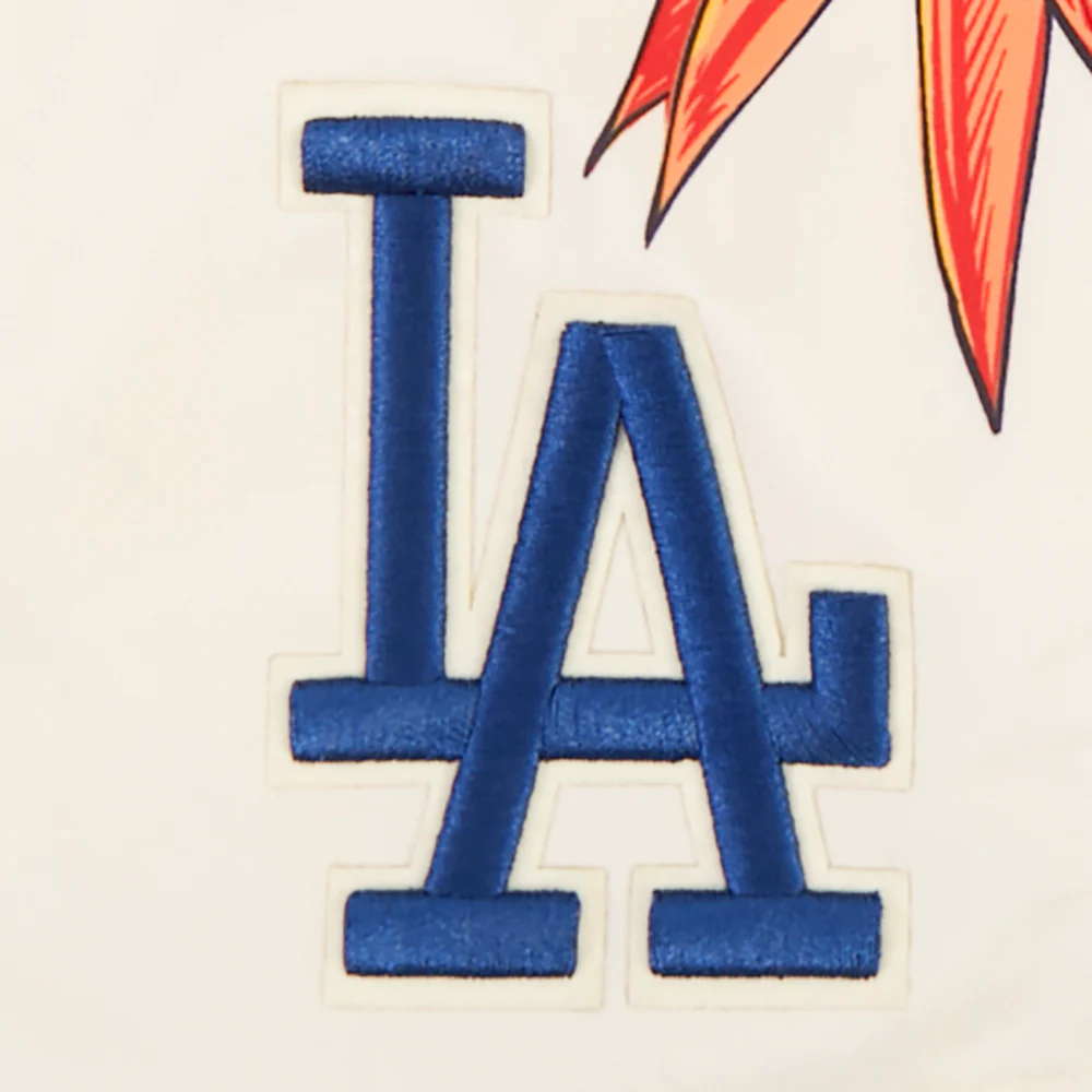 MLB LOS ANGELES DODGERS PARADISE WOMEN'S WOVEN SHORT (EGGSHELL) - Image 6