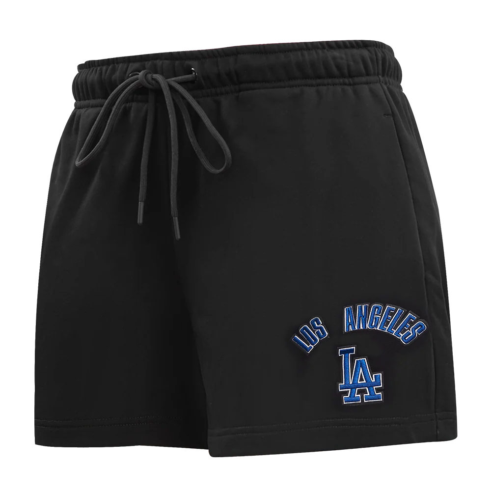 MLB LOS ANGELES DODGERS CLASSIC WOMEN'S FLEECE SHORT (BLACK)