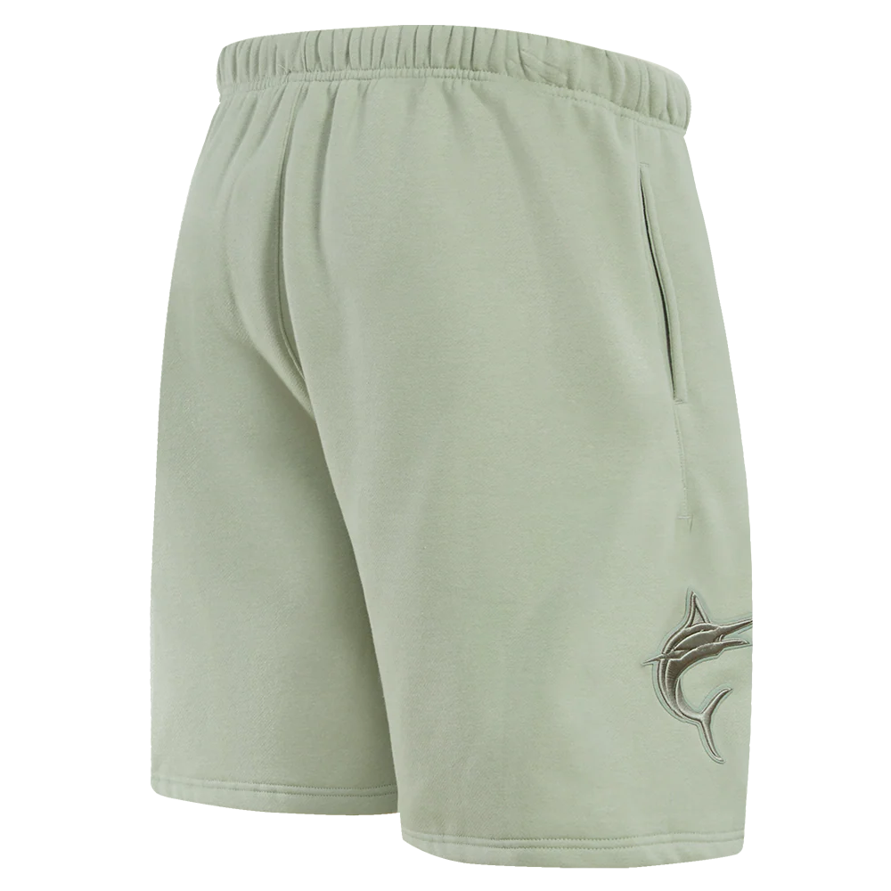MLB MIAMI MARLINS NEUTRAL FLEECE SHORT (MOSS) - Image 4