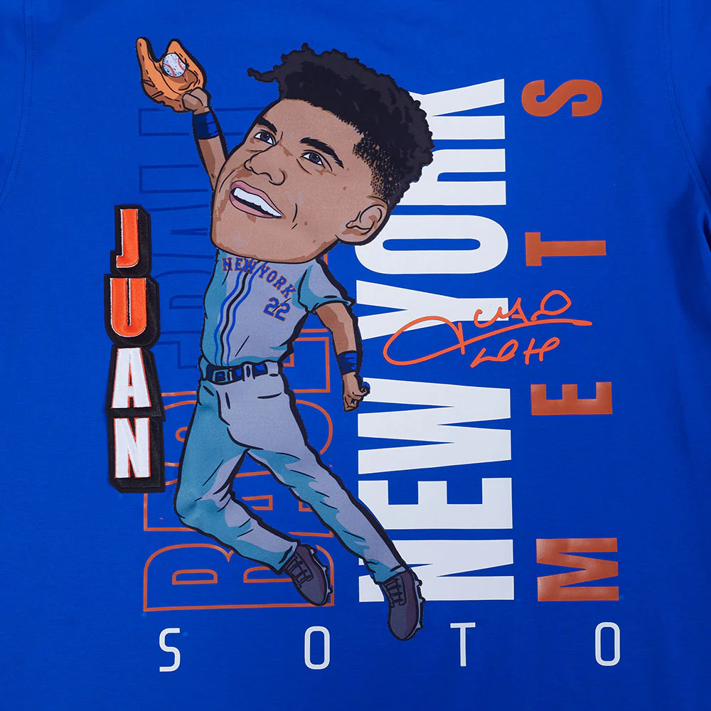 MLB NEW YORK METS JUAN SOTO #22 REMIX AVATAR MEN'S SINGLE JERSEY TOP (ROYAL BLUE) - Image 5