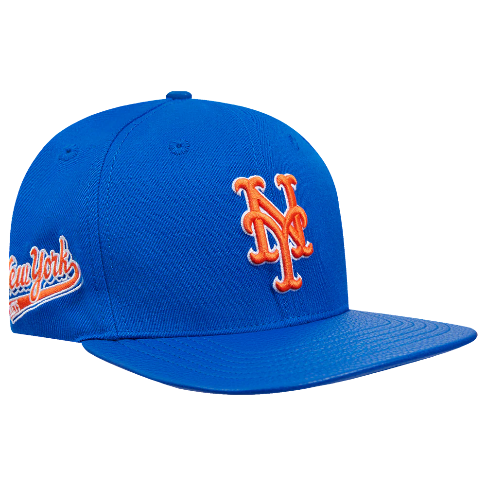 MLB NEW YORK METS SCRIPT TAIL WOOL STRAPBACK (ROYAL BLUE) - Image 3