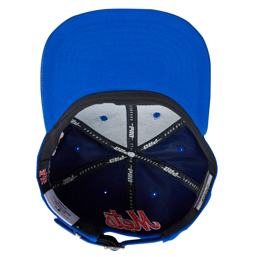 MLB NEW YORK METS SCRIPT TAIL WOOL STRAPBACK (ROYAL BLUE) - Image 7