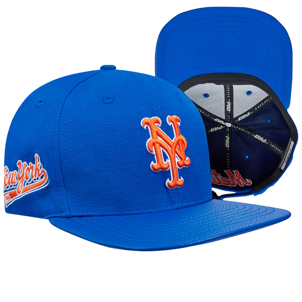MLB NEW YORK METS SCRIPT TAIL WOOL STRAPBACK (ROYAL BLUE) - Image 8