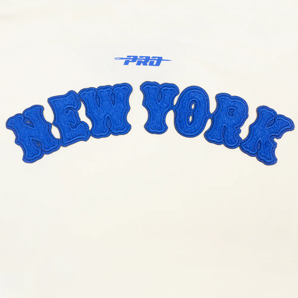 MLB NEW YORK METS TRIPLE TONAL SINGLE JERSEY BOXY WOMEN'S TEE (EGGSHELL) - Image 5