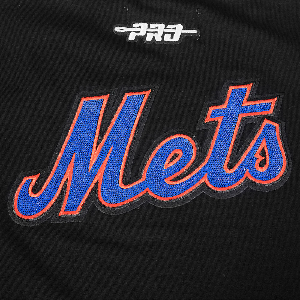 MLB NEW YORK METS GAME DAY CLASSICS WOMEN'S SINGLE JERSEY BABY DOLL TOP (BLACK) - Image 8