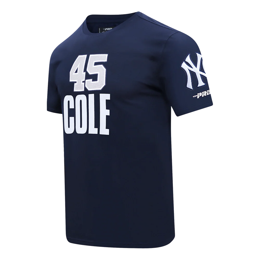 MLB NEW YORK YANKEES GERRIT COLE #45 CLASSIC PLAYER NAME AND NUMBER MEN'S TOP (MIDNIGHT NAVY) - Image 2