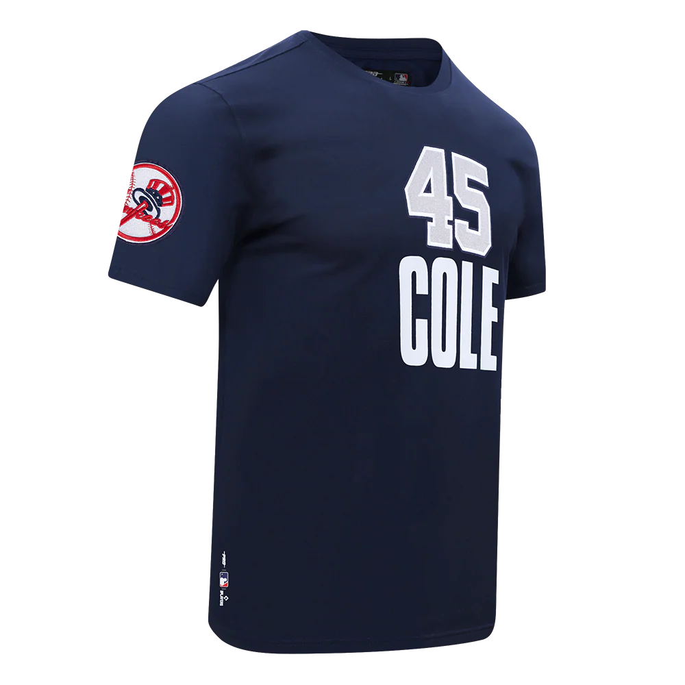 MLB NEW YORK YANKEES GERRIT COLE #45 CLASSIC PLAYER NAME AND NUMBER MEN'S TOP (MIDNIGHT NAVY) - Image 3