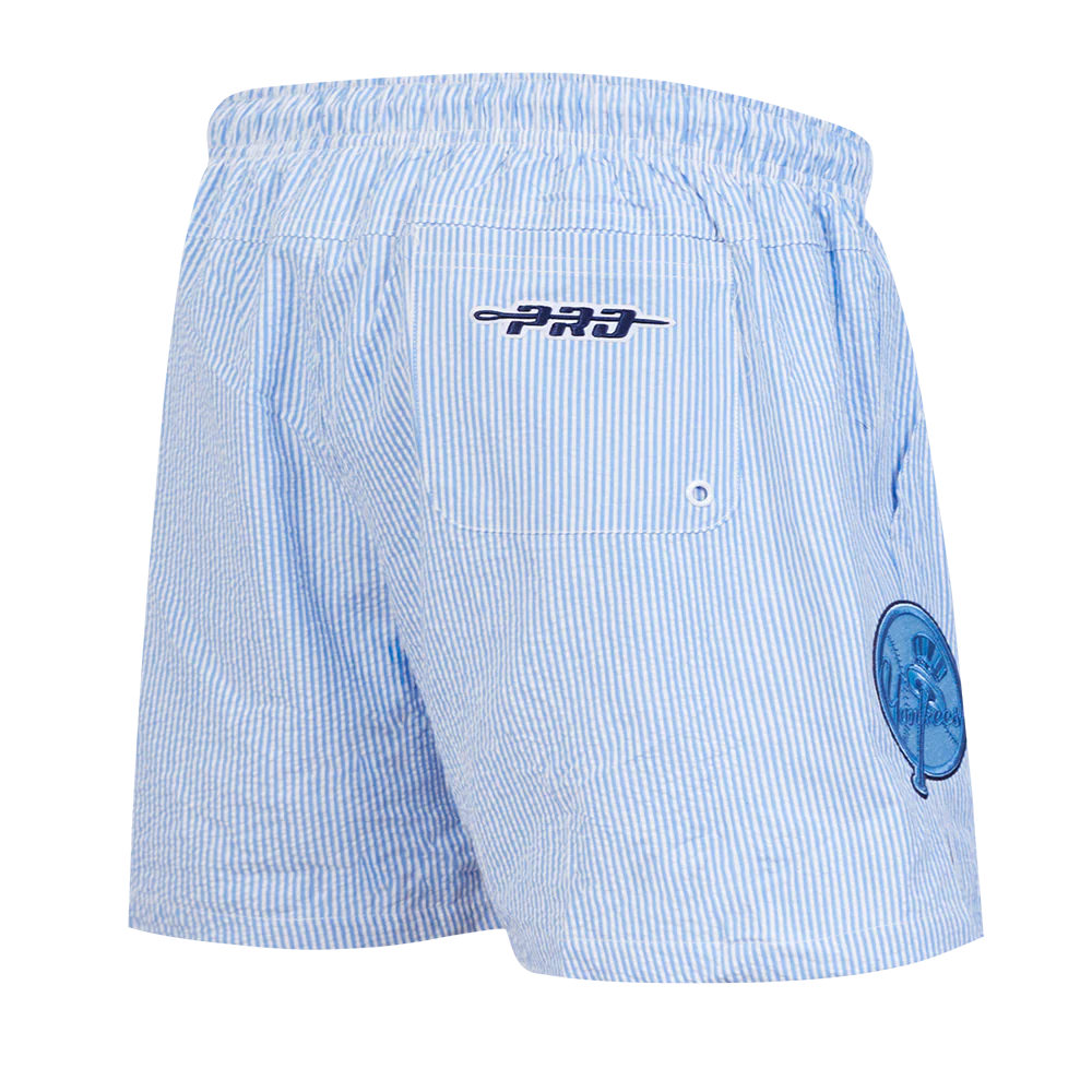 MLB NEW YORK YANKEES COUNTRY CLUB MEN'S SEERSUCKER SHORT (SEERSUCKER BLUE) - Image 3