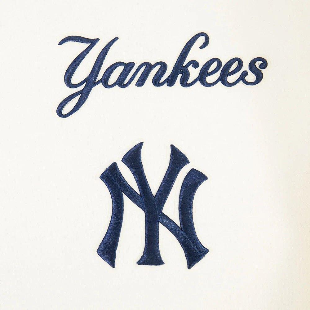 MLB NEW YORK YANKEES WINGSPAN MEN'S DROP SHOULDER FLC CREWNECK (EGGSHELL) - Image 5