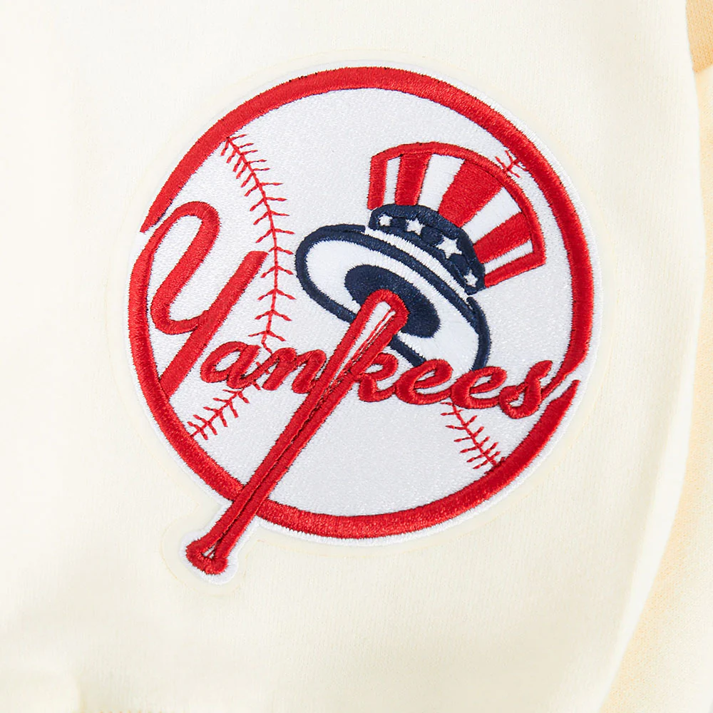 MLB NEW YORK YANKEES WINGSPAN MEN'S DROP SHOULDER FLC CREWNECK (EGGSHELL) - Image 7