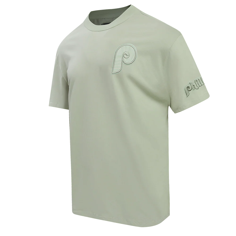 MLB PHILADELPHIA PHILLIES NEUTRAL MEN'S DROP SHOULDER TOP (MOSS) - Image 2