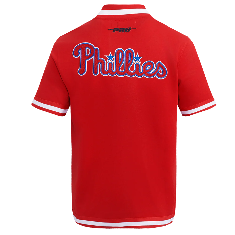 MLB PHILADELPHIA PHILLIES BRYCE HARPER #3 CLASSIC WARM UP JACKET (RED) - Image 4