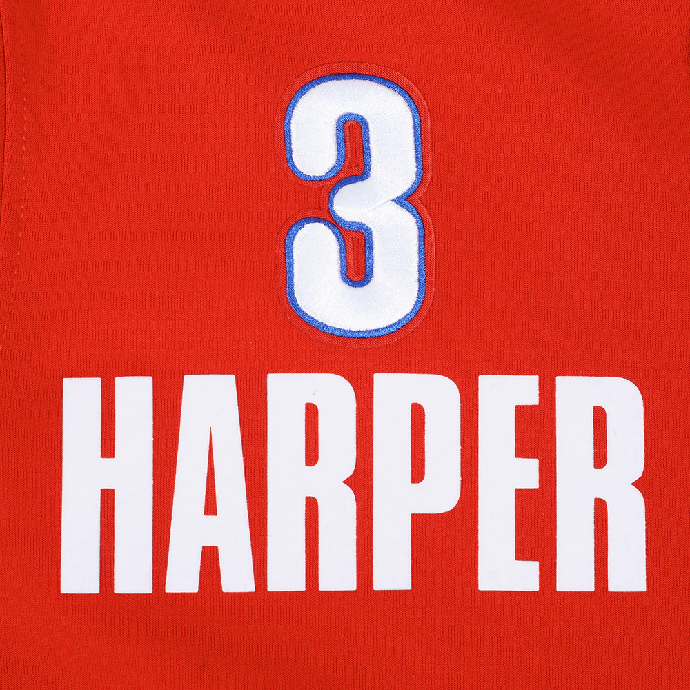 MLB PHILADELPHIA PHILLIES BRYCE HARPER #3 CLASSIC WARM UP JACKET (RED) - Image 5