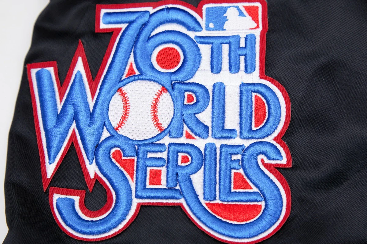 MLB PITTSBURGH PIRATES BIG LOGO WORLD SERIES MEN'S SATIN JACKET (BLACK) - Image 9
