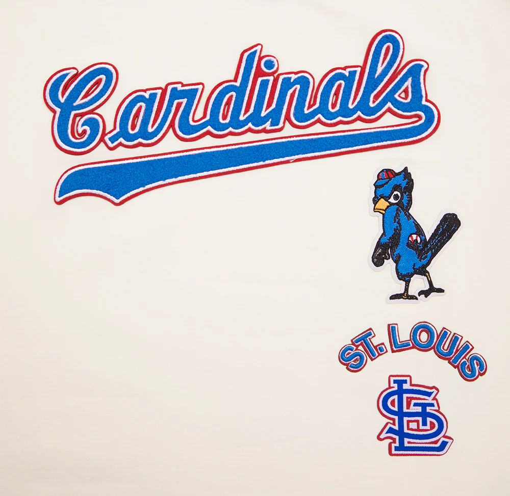 MLB ST. LOUIS CARDINALS RETRO CLASSIC WOMEN'S BOXY TOP (EGGSHELL) - Image 5