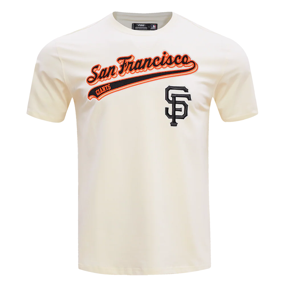 MLB SAN FRANCISCO GIANTS SCRIPT TAIL MEN'S TOPS (EGGSHELL)
