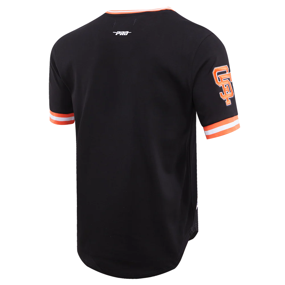 MLB SAN FRANCISCO GIANTS RETRO CLASSIC MEN'S TOP (BLACK/ORANGE) - Image 4