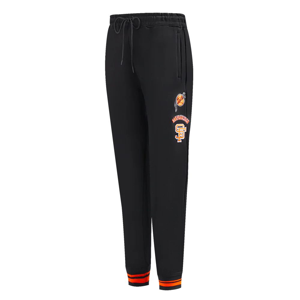 MLB SAN FRANCISCO GIANTS RETRO CLASSIC WOMEN'S SWEATPANT (BLACK/ORANGE)