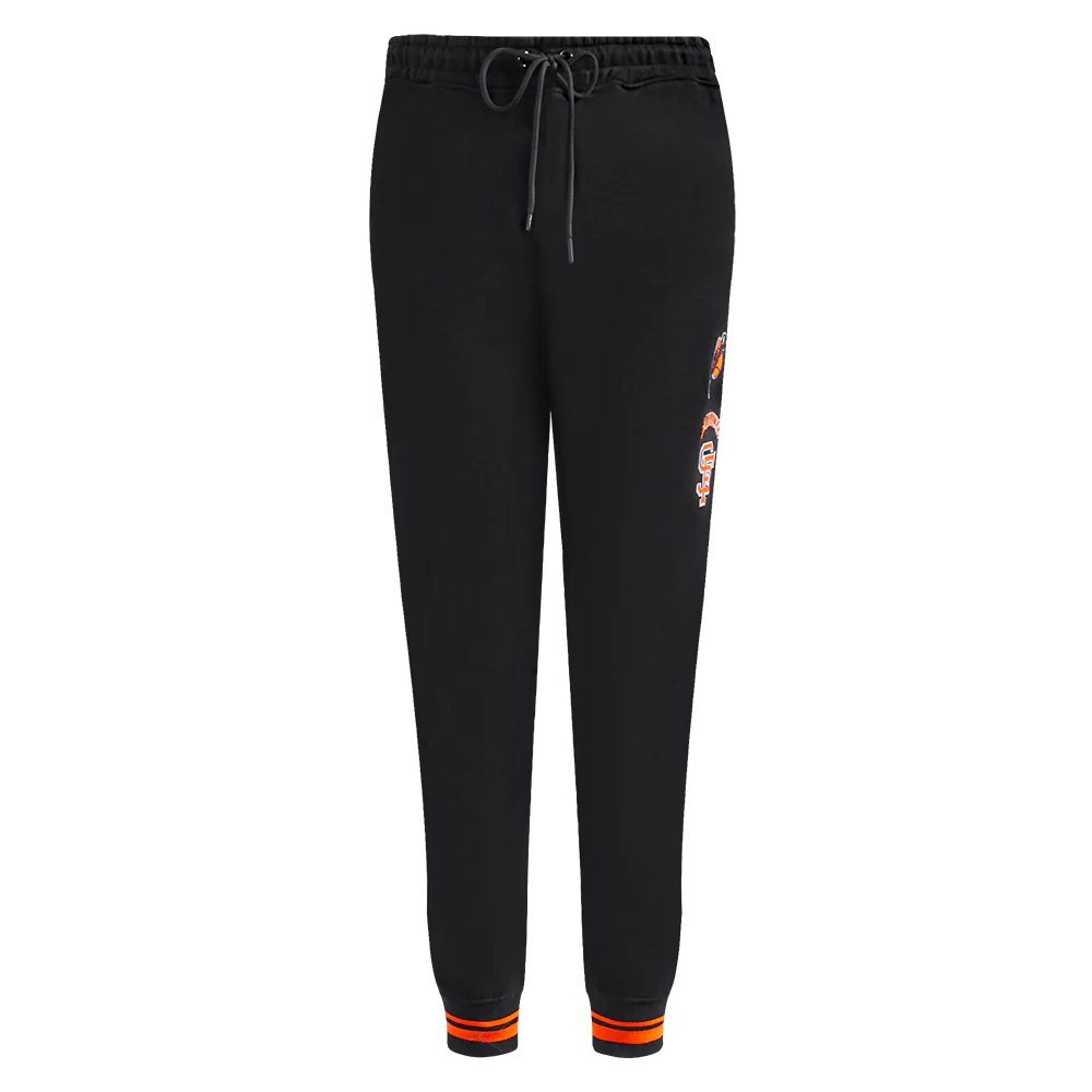 MLB SAN FRANCISCO GIANTS RETRO CLASSIC WOMEN'S SWEATPANT (BLACK/ORANGE) - Image 2