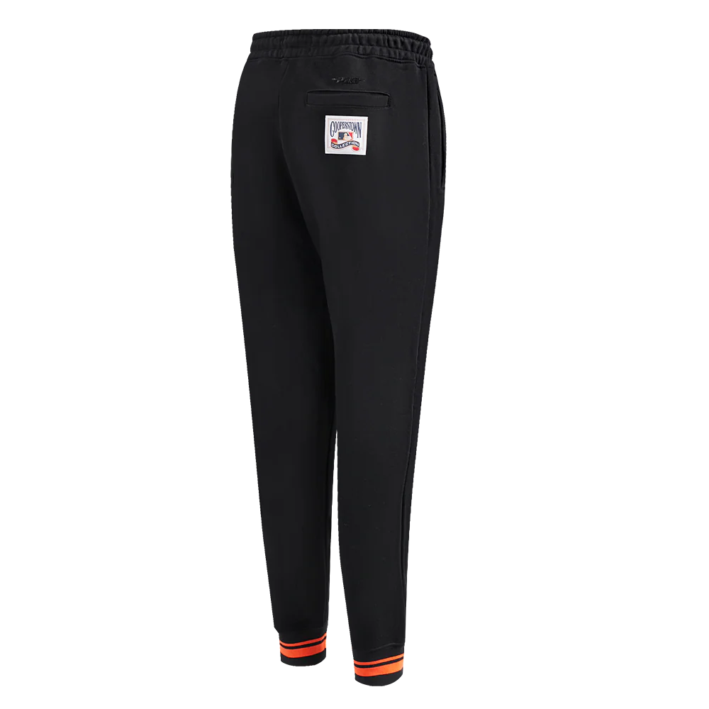 MLB SAN FRANCISCO GIANTS RETRO CLASSIC WOMEN'S SWEATPANT (BLACK/ORANGE) - Image 3