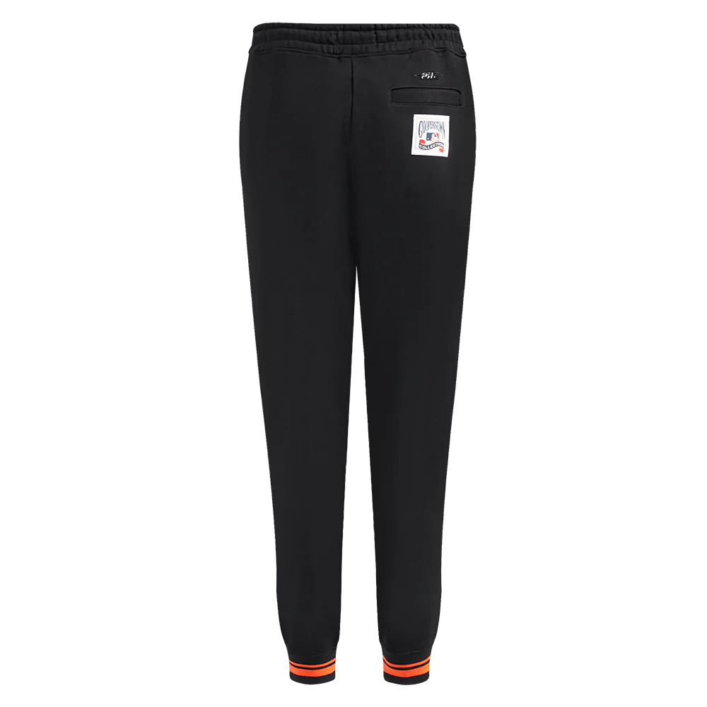 MLB SAN FRANCISCO GIANTS RETRO CLASSIC WOMEN'S SWEATPANT (BLACK/ORANGE) - Image 4