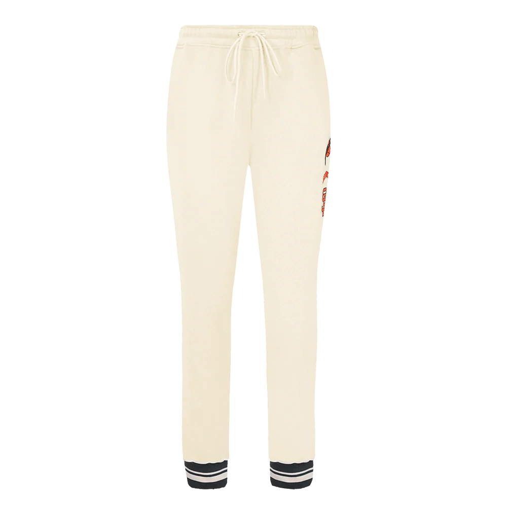 MLB SAN FRANCISCO GIANTS RETRO CLASSIC WOMEN'S SWEATPANT (EGGSHELL/ BLACK) - Image 2