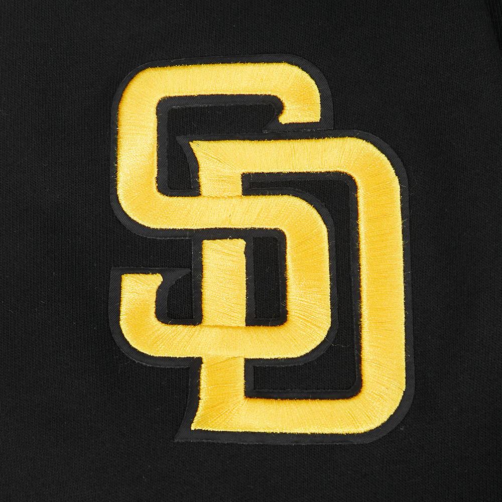 MLB SAN DIEGO PADRES BORN FOR SPORT MEN'S FLC CREWNECK (BLACK) - Image 6