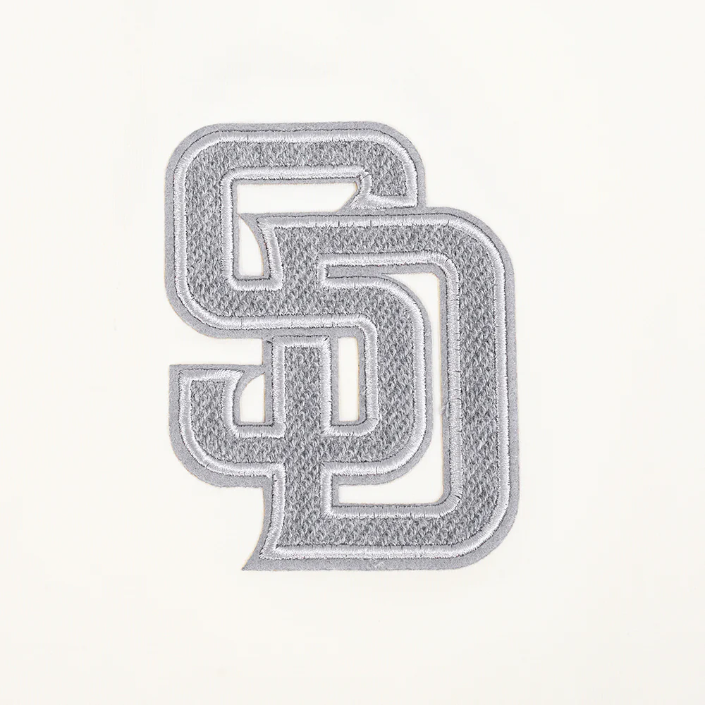MLB SAN DIEGO PADRES REVERSE FRENCH TERRY WOMEN'S SINGLE JERSEY BOXY TOP (EGGSHELL) - Image 9