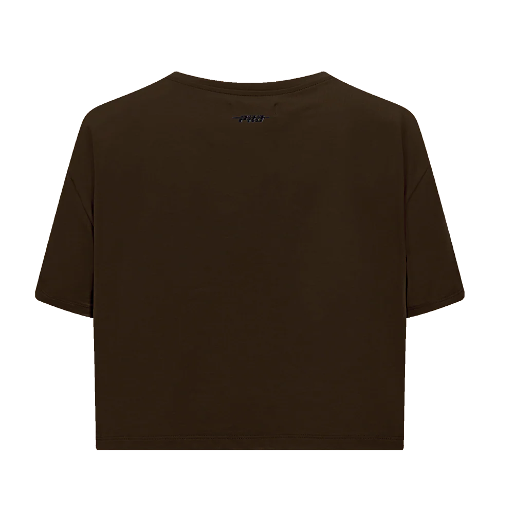 MLB SAN DIEGO PADRES MASHUP WOMEN'S BOXY TOP (BROWN) - Image 3