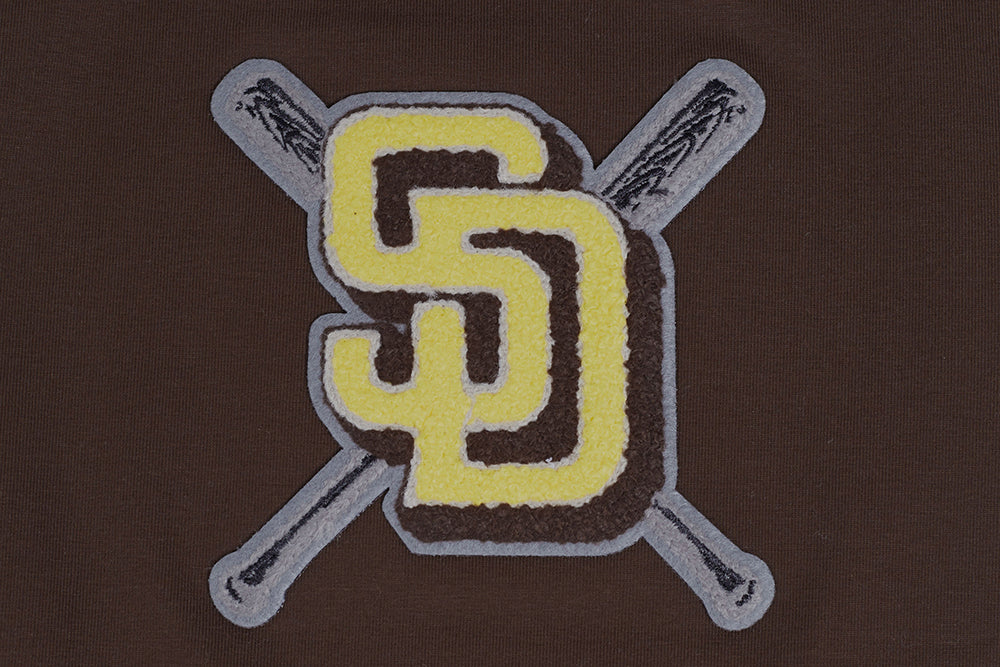 MLB SAN DIEGO PADRES MASHUP WOMEN'S BOXY TOP (BROWN) - Image 5