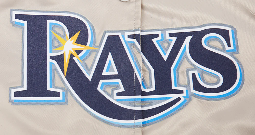 MLB TAMPA BAY RAYS CLASSIC WOMEN'S SATIN JACKET (SILVER) - Image 5