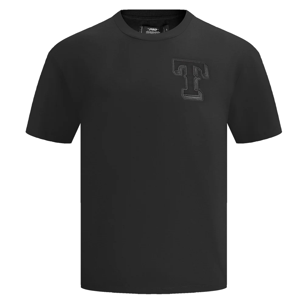MLB TEXAS RANGERS NEUTRAL MEN'S DROP SHOULDER TOP (BLACK)
