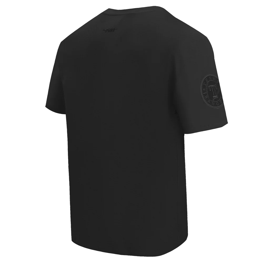 MLB TEXAS RANGERS NEUTRAL MEN'S DROP SHOULDER TOP (BLACK) - Image 4