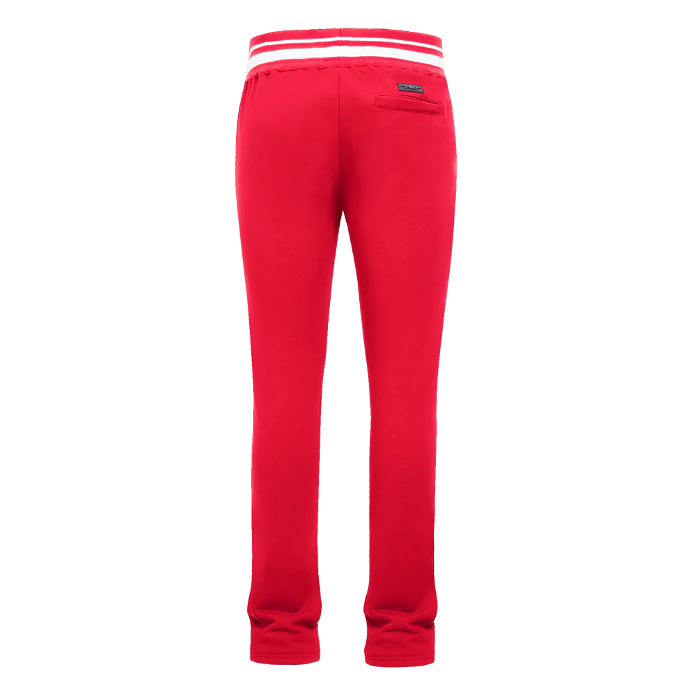 MLB TEXAS RANGERS SCRIPT TAIL MEN'S RIB FLEECE SWEATPANT (RED) - Image 3