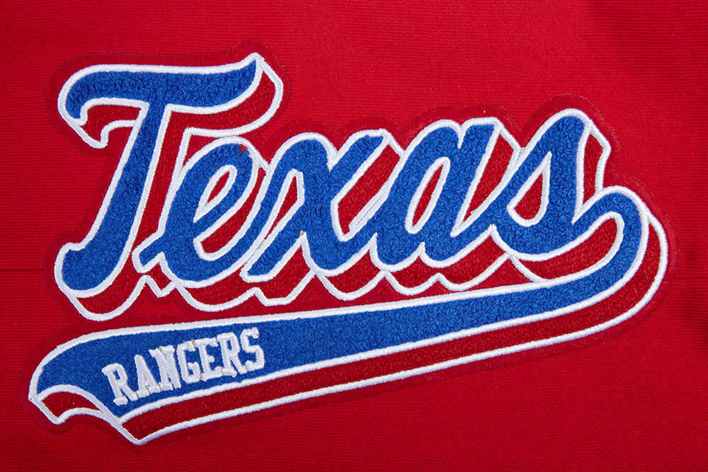MLB TEXAS RANGERS SCRIPT TAIL MEN'S RIB FLEECE SWEATPANT (RED) - Image 6