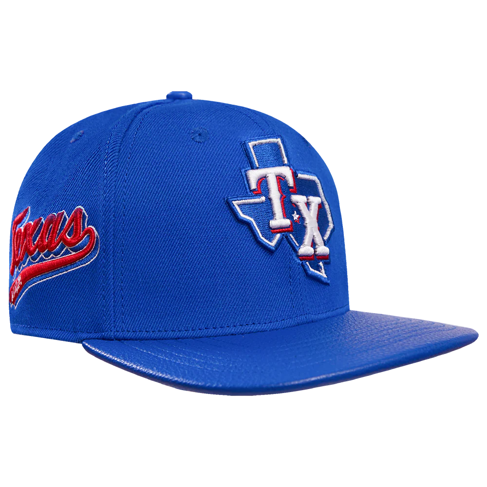 MLB TEXAS RANGERS SCRIPT TAIL WOOL STRAPBACK (ROYAL BLUE) - Image 2