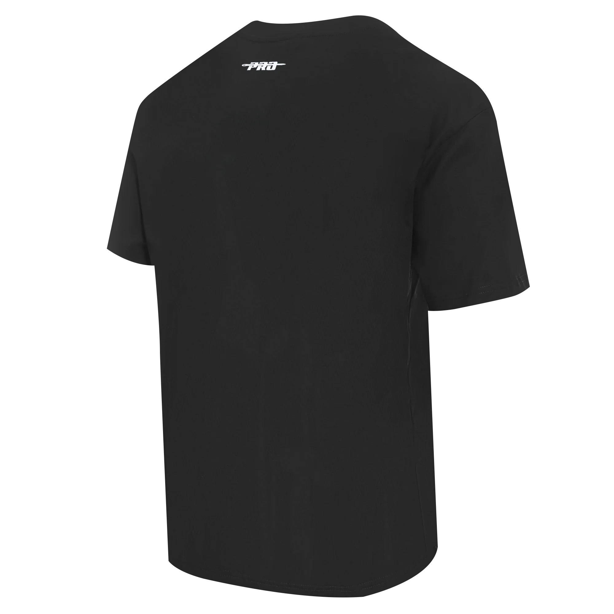 PRO STANDARD CLASSIC CHENILLE WHT LOGO MEN'S CJ DROP SHOULDER TEE (BLACK) - Image 4